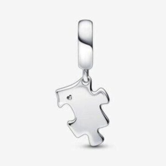 Authentic Pandora Sparkling Puzzle Piece Dangle Charm. - Picture 5 of 5